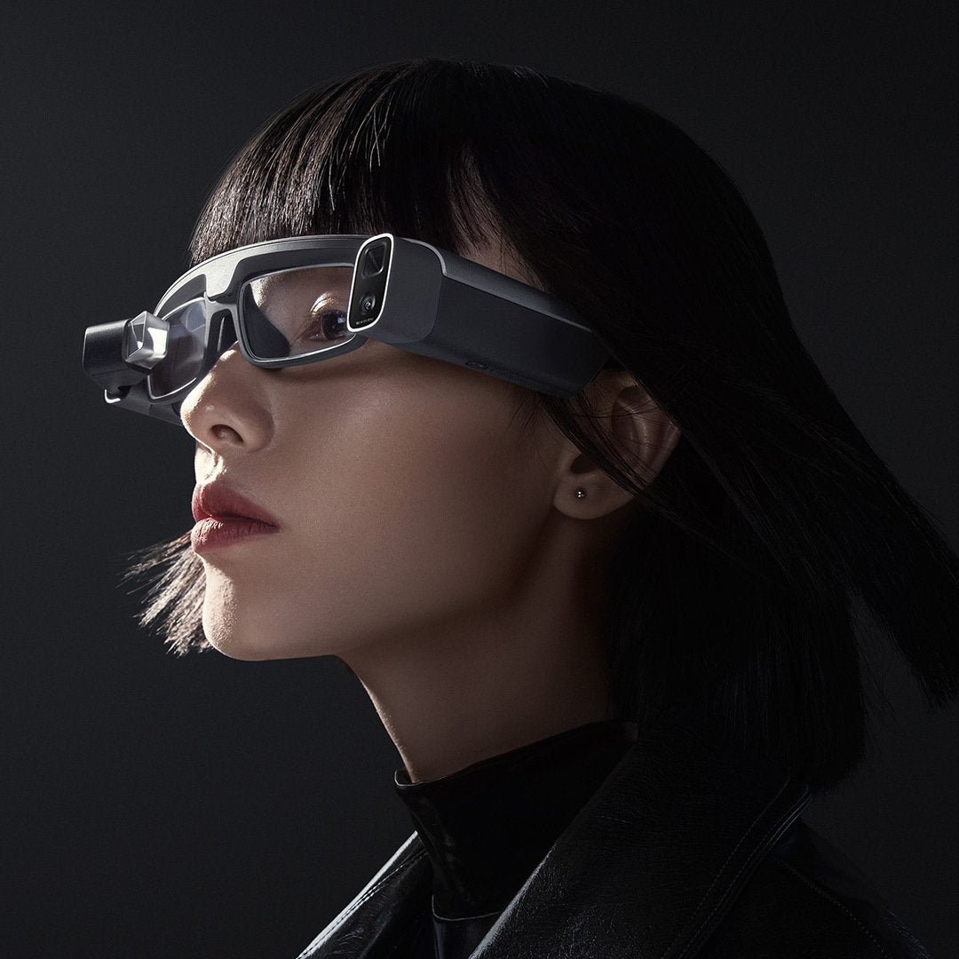 MIJIA眼镜相机智能AR眼镜双摄抓拍黑科技智能翻译连接手机米家app
